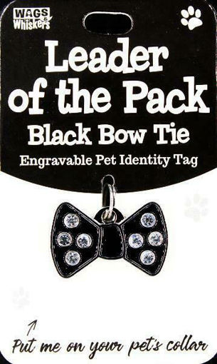 Picture of BLACK BOW TIE ID TAG